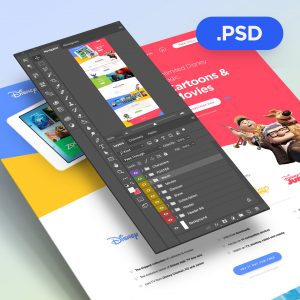 Disney Web Concept Design For Photoshop