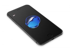 iPhone 7 Black Device Mockup Pespective