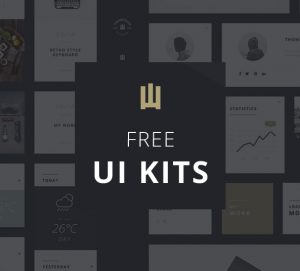 55 Elements Free UI Kits for Photoshop - Clean Modern White designs