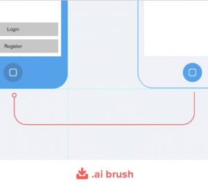 AI Brushs for Wireframing Mobile Apps and Websites freebie