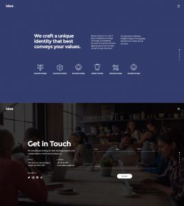 Parallax Landing Page Tempalte for PSD