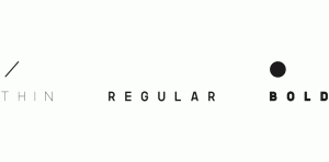 Koliko Free Typeface - Thin, Regular, Bold