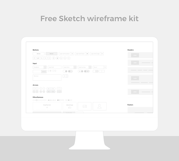 Download Free Sketch Wireframe UI Kit - FreebiesUI