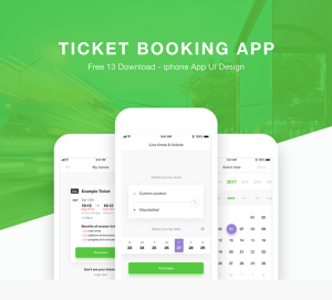 Ticket Booking App Design for Xd