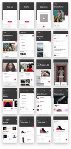 Cherise Free App Design UI Kit for Sketch Designers