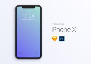 iPhone X Free Mockup PSD and Sketch
