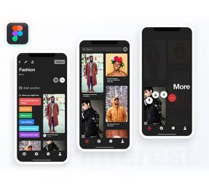 Pinterest Dark UI Kit for Figma