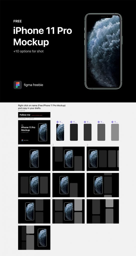 iPhone 11 Pro Mockup - FREE Figma Asset - FreebiesUI