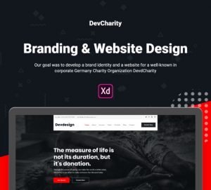 Free Charity Web Template for Adobe Xd