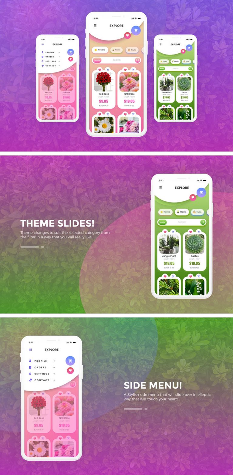 Shopping APP — Free UI Kit Design for Adobe Xd - FreebiesUI