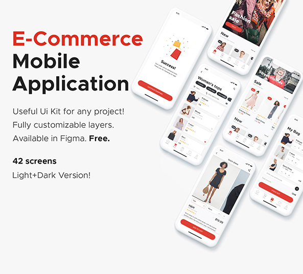 Shop Mobile App Design - Dark & Light Figmaresources - FreebiesUI