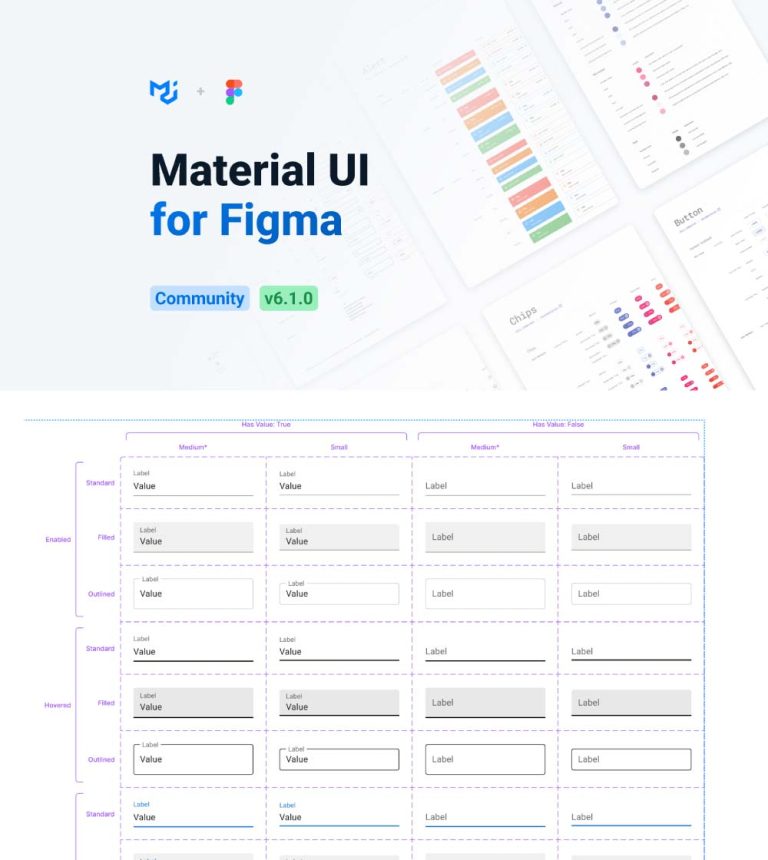Material UI for Figma - Figma - FreebiesUI