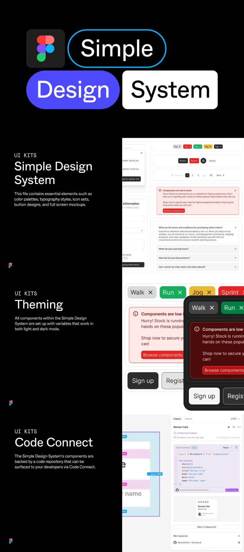 Simple Figma Create/design Simple Design System - Figma - FreebiesUI